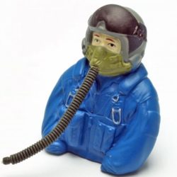 Pilota di jet blu 76mm scala 1/7 - PCHC9548
