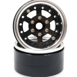 Cerchi argento in metallo beadlock da 1.9 a 6 razze - GPEDWL-0169SV