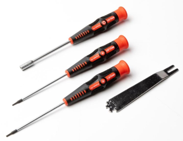 Set attrezzi brugola 0.50 (1,29mm)/1,5mm chiave a tubo 4mm e multiuso - HORDYNT0503