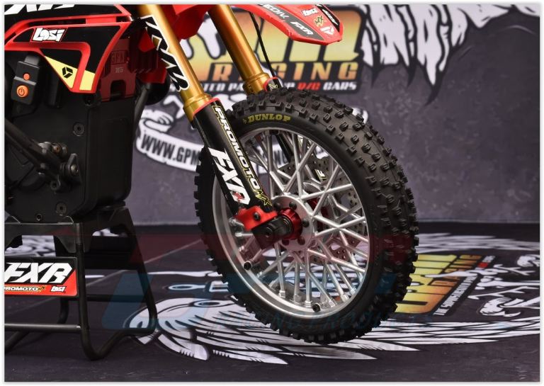 Promoto MX Losi mozzo ruota anteriore in alluminio - PROMMX006BK - immagine 3