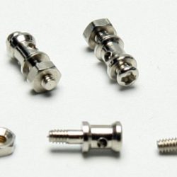 Morsetti fermabarre micro 5pz per barre fino a 1,5mm dado M2 - PCHC5813