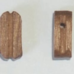 BOZZELLO IN NOCE AD 1 FORO 5mm 1 CONFEZIONE DA 10pz - M37010