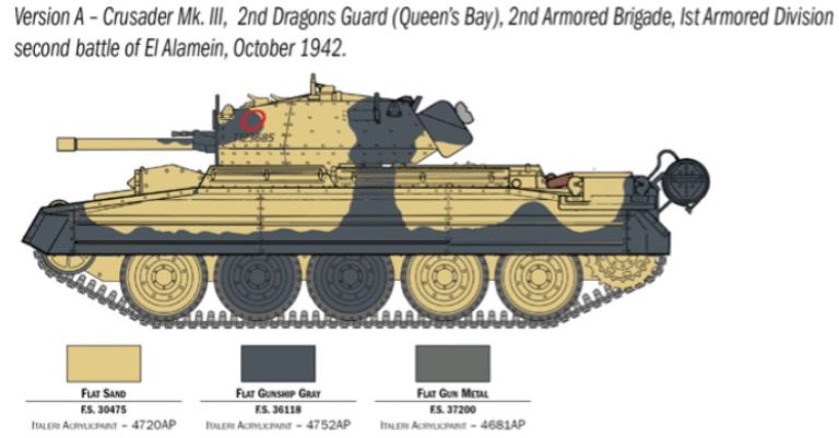 Crusader Mk.III El Alamein 1/35 con equipaggio - ITA6592 - immagine 3