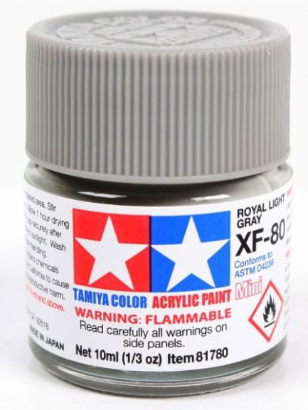 Colore acrilico XF-80 Royal Gray 6pz da 10ml opaco - TAM81780