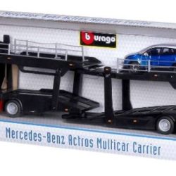 Camion Bisarca con auto 1/43 blu o rosso - BUR18-31456