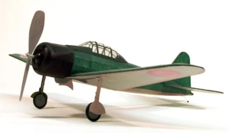 Dumas A6M3 Zero ad elastico balsa kit 445mm - PEL4SK0212 - immagine 4