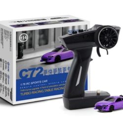 Turbo Racing micro auto Sport viola 1/76 con radio - PELTB-C72