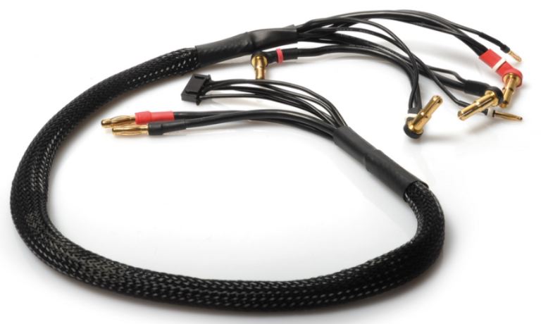 499100 Cavo per caricare 2 pacchi LiPo Hardcase 2S da 4/5mm - GPLRP65808