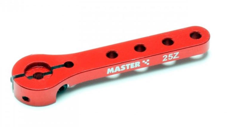 Squadretta servo monobraccio lungo 45mm 25T Futaba SRT in alluminio ross - PCHC9350