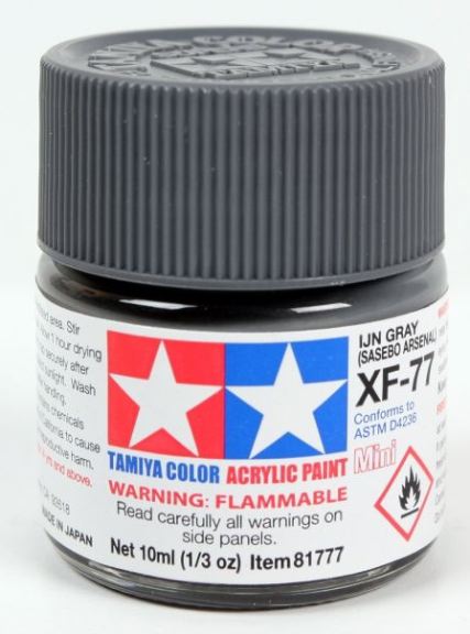 Colore acrilico XF-77 Ijn Gray 6pz da 10ml opaco - TAM81777