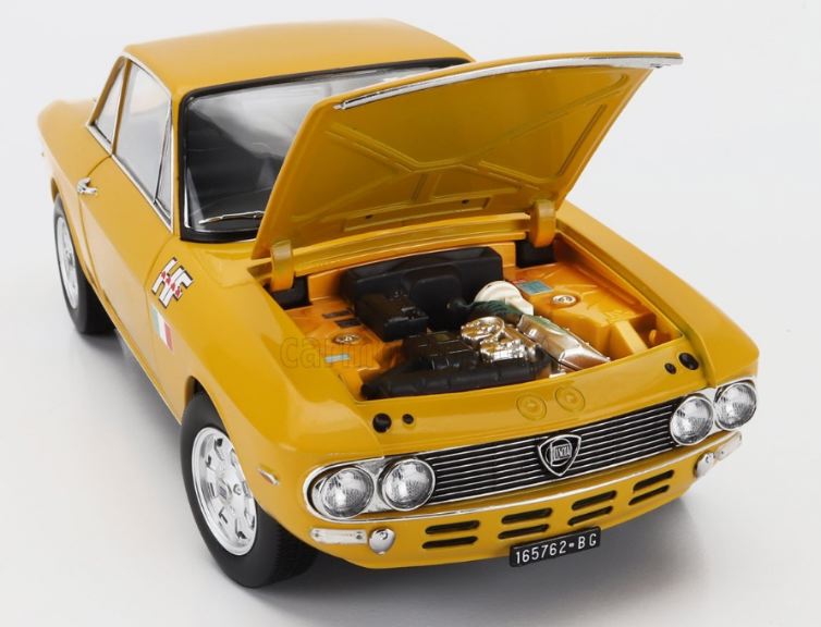 Lancia Fulvia 1600 HF Lusso 1/18 giallo camel 1971 ed. limitata a 1000pz - SOLNOR187981 - immagine 10