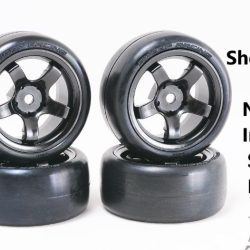 Gomme Sweep Mini Shore 36  4pz inserti rosa e cerchi neri - PICSWP-MN36PG