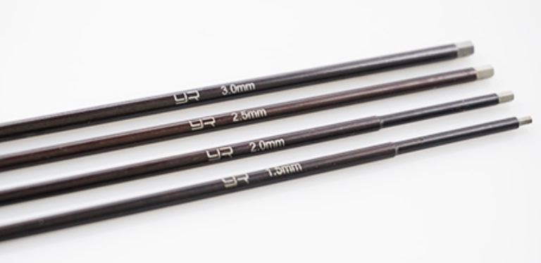 2 Punte da 1,5mm ricambio chiavi a brugola in acciaio duro anche x Hudy - GPEDYT-0163 - immagine 3