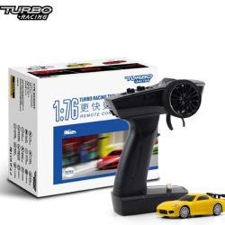 Micro auto Sport gialla 1/76 con radio Turbo Racing - PELTB-C71-YE