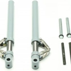 Gambe carrello in metallo ammortizzate 125mm in scala - PCHC4928