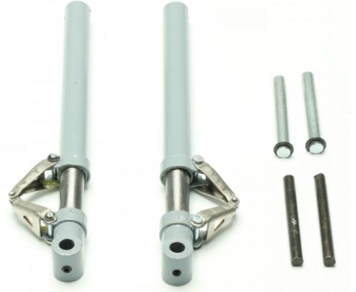 Gambe carrello in metallo ammortizzate 125mm in scala - PCHC4928