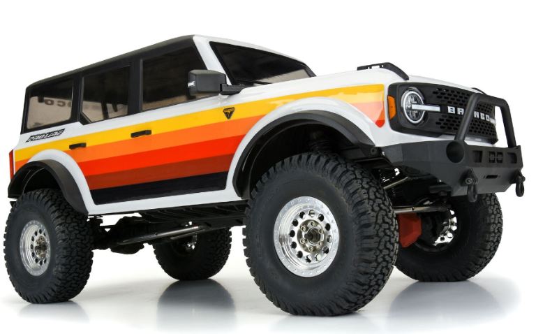 Carrozzeria Ford Bronco 2021 313mm 1/10 per scaler trasparente - PRO3570-00 - immagine 4