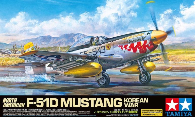 F-51D Mustang Korean War 1/32 F51D North American - TAM60328