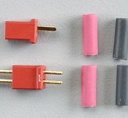 1226 MICRO PLUG ROSSO      2pz SENZA POLARITA' - GPWSDM3008