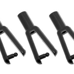 Clips 2mm nere in nylon 5pz per tiranti in carbonio da 2mm - SUGF-2107-006