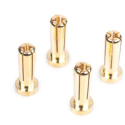 Connettori dorati 5mm lunghi 18mm 4pz Works Team - GPLRP499306