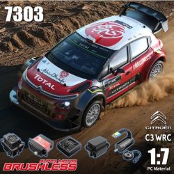Citroen C3 WRC 1/7 brushless a sensori 4WD montata con radio e Gyro - RBT-MX-7303