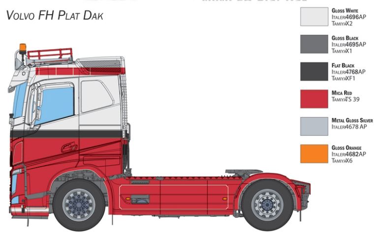 Volvo FH Plat Dak 1/24 - ITA3962 - immagine 3
