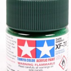 Colore acrilico XF-70 Dark Green 1pz da 10ml  opaco - TAM81770-1PZ