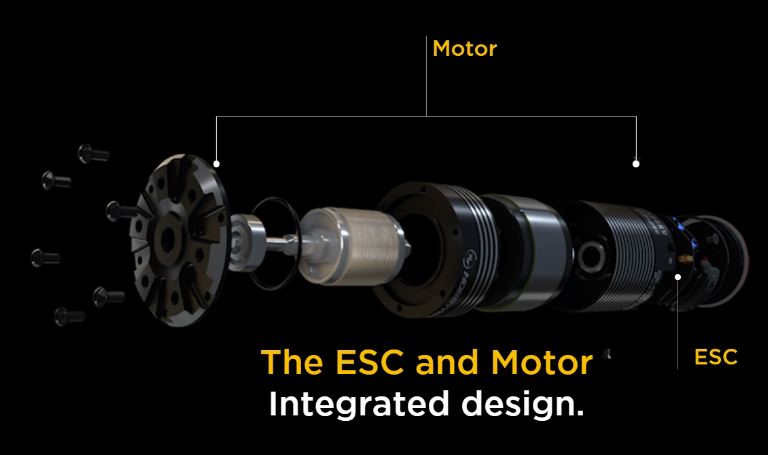 Quicrun Fusion Pro 2300kv motore + ESC integrato per scaler lungo 58mm - GPED30120402 - immagine 10