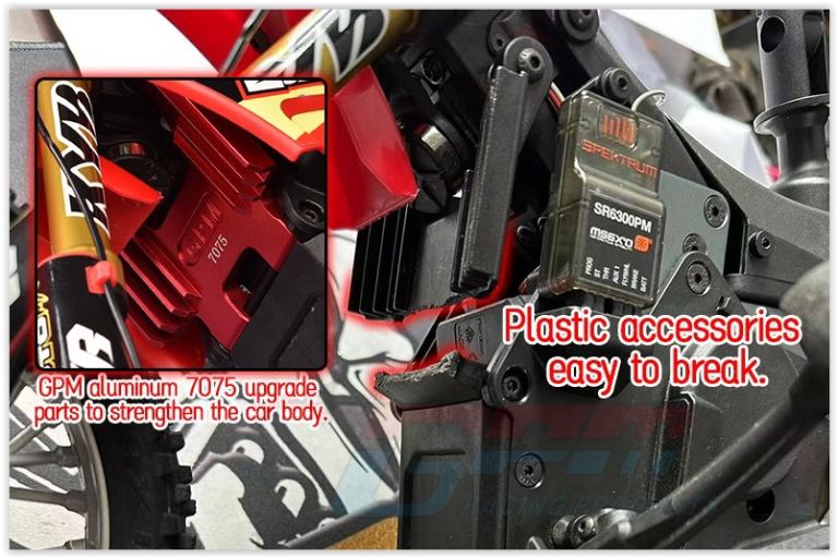 Promoto MX Losi piastra di raffreddamento frontale in alluminio - PROMMX088BK - immagine 4