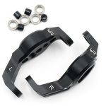 Porta fuselli anteriori neri TRX4 in ergal 2pz - GPEDTRX4-001B