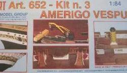AMERIGO VESPUCCI KIT n°3  1/84 FREGI SCALETTE CARRUCOLE - M652