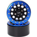 Cerchi Beadlock Blu 1.9  1/10 2pz Per Scaler In Alluminio - GPEDWL-0117BU