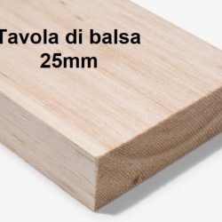 Tavola di balsa 25x100x1000mm 1pz - PCHC6452