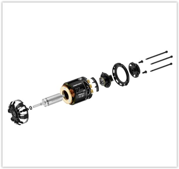 Motore V10 G4R 17.5T 3150KV (1-2S) Hobbywing XERUN - GPED30401748 - immagine 3