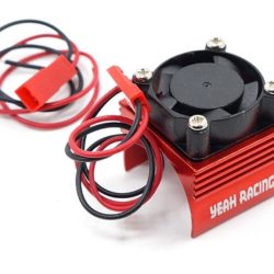 DISSIPATORE ROSSO x MOTORI 380 CON VENTOLA PER AUTO 1/16 1/18 - GPEDYA-0461RD