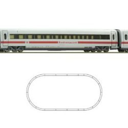 Confezione treno analogico HO ICE2 con passaggio a livello - ROCO51162