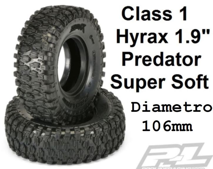 ProLine Class1 Hyrax 1.9 106mm Scaler mescola Predator Super Soft - PRO10142-03