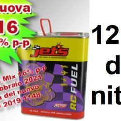 Miscela per auto 12% 2,5Lt a norma EU 2019/1148 (16% p-p) - JETP16-25