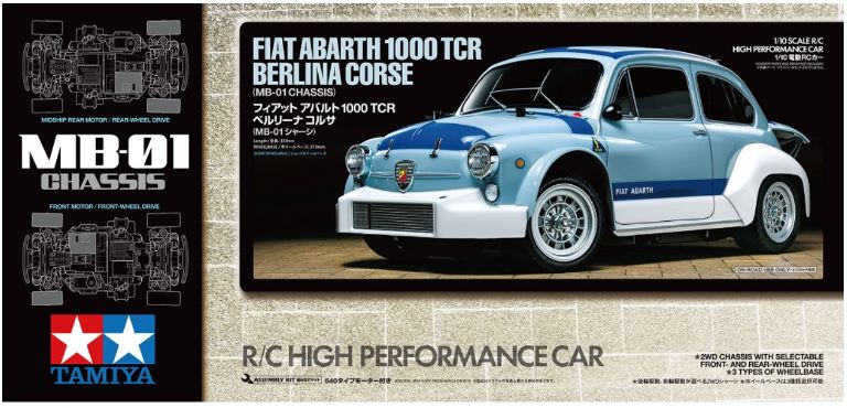 Abarth 1000 TCR berlina corse 2wd Telaio MB01 1/10 - TAM58721