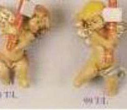 ANGELI VOLANT CON CERI 8cm 1pz DA APPENDERE TIPO LEGNO - FON98-9TL