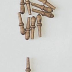 CAVIGLIA IN NOCE          14mm 1 CONFEZIONE DA 10pz - M32701