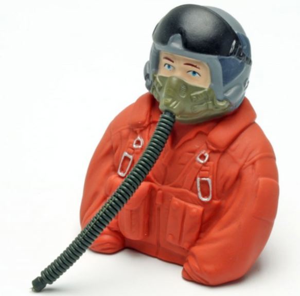 Pilota di jet arancione 76mm scala 1/7 - PCHC9547