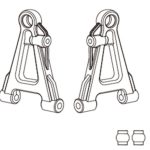 MJX Hyper GO 1/14 Bracci anteriori inferiori - RBT-MX-14220