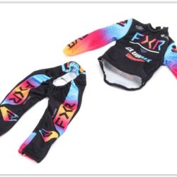 Tuta Pilota Club-MX Promoto MX nera blu e arancio - HORLOS260009