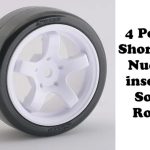 Gomme Sweep Mini Shore 33 4pz inserti rosa e cerchi bianchi - PICSWP-MN33PG