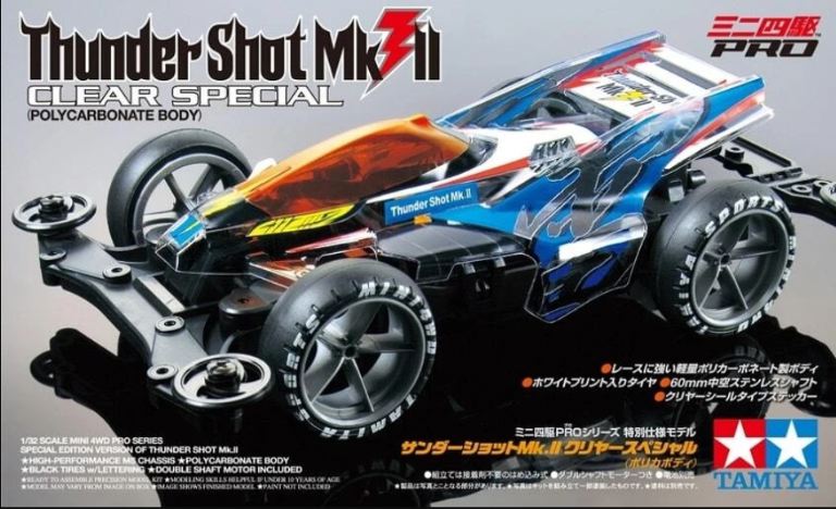 Thunder Shot MKII telaio MS Mini4wdPro carrozzeria policarbonato - TAM95463
