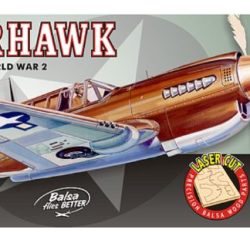 P40 WARHAWK          70cm 1/16 BALSA KIT PER VOLO LIBERO - RADGUI405LC