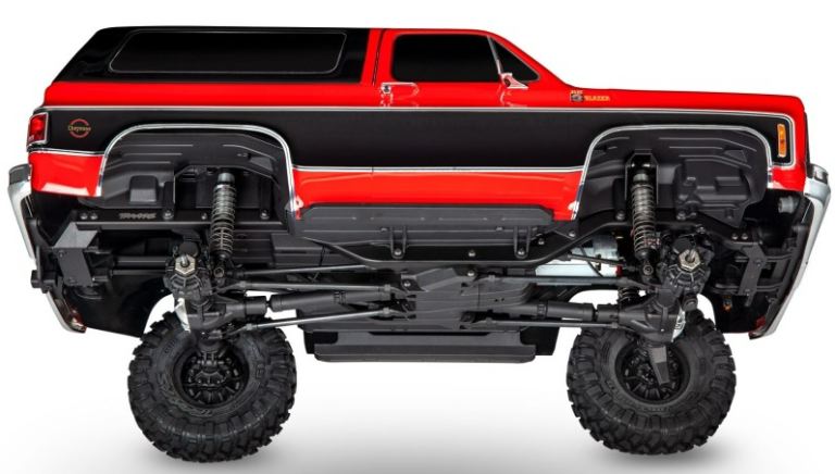 Chevrolet Blazer K5 rosso e nero TRX4 1/10 con cambio a 2 marce - TXX82276-4RED - immagine 5