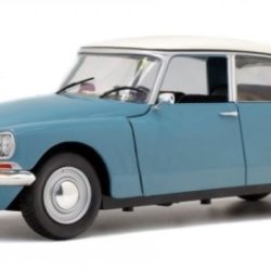 CITROEN DS BLU CAMARGUE   1/18 1972 TETTO BIANCO - SOL1800701